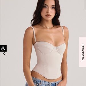 House of CB Shanna Oyster Underwire Corset NWOT